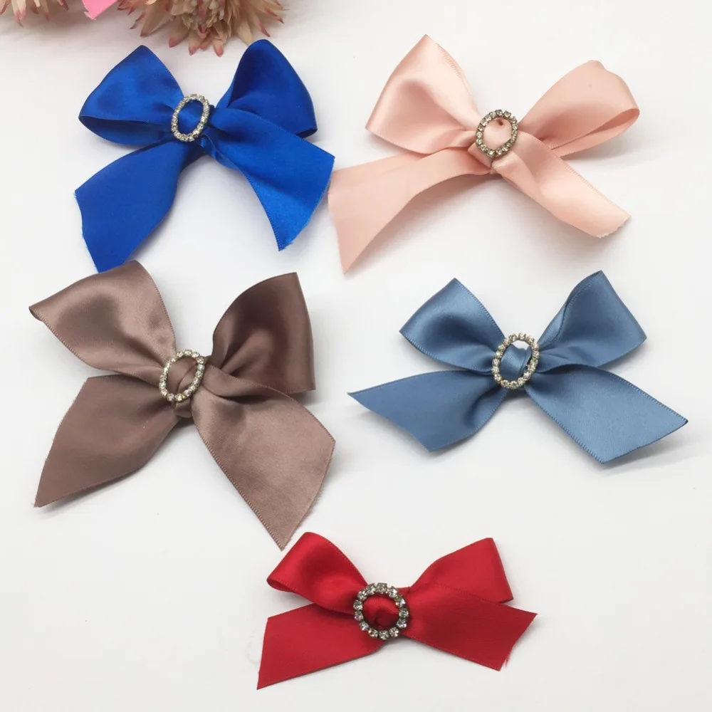 10Pcs Satin Ribbon Bowknot with Crystal Rhinestone Buckle For Packaging Wedding Birthday Invitation Card Decoration Accessories
10Pcs Satin Ribbon Bowknot with Crystal Rhinestone Buckle For Packaging Wedding Birthday Invitation Card Decoration Accessories