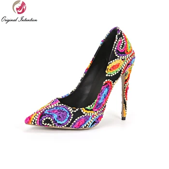 Original Intention Stylish Women Pumps Nice Pointed Toe Thin Heels Pumps Multicolors Shoes Woman Plus US Size 3.5-10.5
Original Intention Stylish Women Pumps Nice Pointed Toe Thin Heels Pumps Multicolors Shoes Woman Plus US Size 3.5-10.5