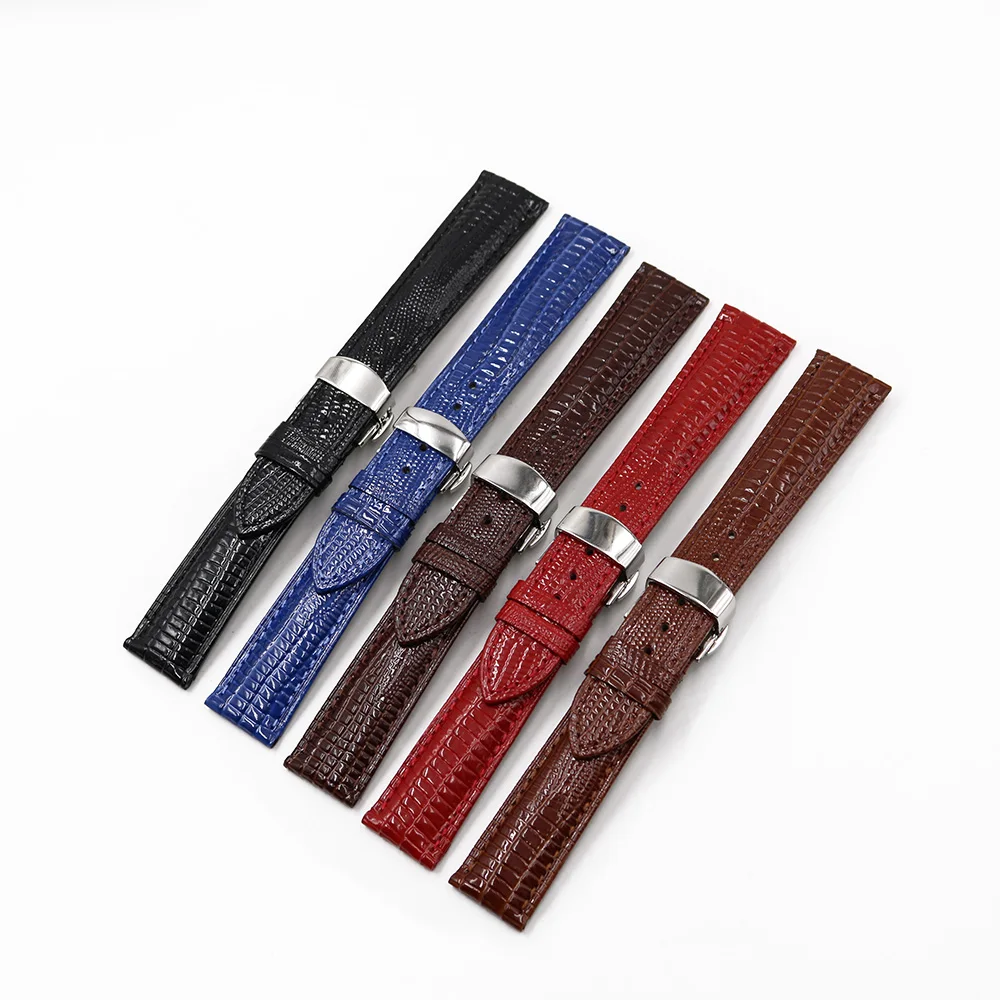 CARLYWET 18 20 22mm Leather Lizard Grain Replacement Wrist Watch Band Belt Strap With Silver Polished clasp For Seiko Tudor Tag
CARLYWET 18 20 22mm Leather Lizard Grain Replacement Wrist Watch Band Belt Strap With Silver Polished clasp For Seiko Tudor Tag