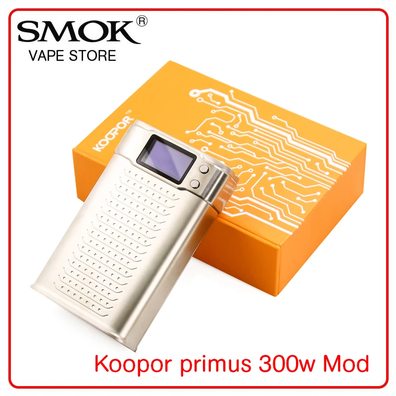 Original Smok KOOPOR Primus 300W TC Box Mod TC / VW Modes Koopor 300W 510 Thread Electronic Cigarette Mod fit for TFV12 Tank
Original Smok KOOPOR Primus 300W TC Box Mod TC / VW Modes Koopor 300W 510 Thread Electronic Cigarette Mod fit for TFV12 Tank