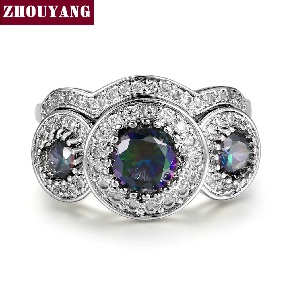 Round-Cut Cubic Zirconia Silver Color Fashion Cocktail Party Jewelry Ring Set For Woman Girl Full Size DD047 DD048
Round-Cut Cubic Zirconia Silver Color Fashion Cocktail Party Jewelry Ring Set For Woman Girl Full Size DD047 DD048