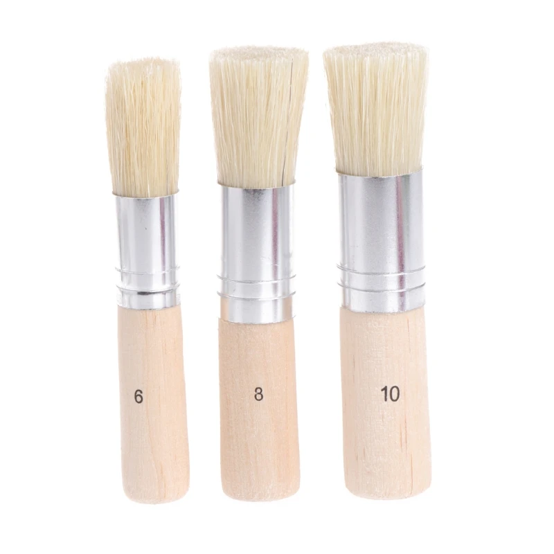 3Pcs Wooden Stencil Brush Hog Bristle Brushes Acrylic Watercolor Oil Painting Drop Shipping Support
3Pcs Wooden Stencil Brush Hog Bristle Brushes Acrylic Watercolor Oil Painting Drop Shipping Support