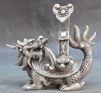 ZSR ZSR 1016+++++Lucky Folk Old Chinese Silver Fengshui Animal Ruyi Dragon Turtle Tortoise Statue
ZSR ZSR 1016+++++Lucky Folk Old Chinese Silver Fengshui Animal Ruyi Dragon Turtle Tortoise Statue