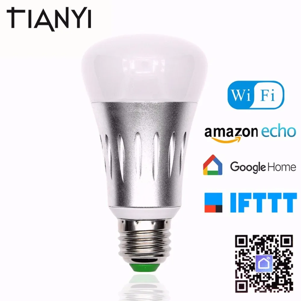 E27 LED Lamp RGBW WIFI Smart LED Light Bulb 220V 110V Dimmable LED Bulbs For Amazon Alexa Google Home By IOS/Android APP Control
E27 LED Lamp RGBW WIFI Smart LED Light Bulb 220V 110V Dimmable LED Bulbs For Amazon Alexa Google Home By IOS/Android APP Control