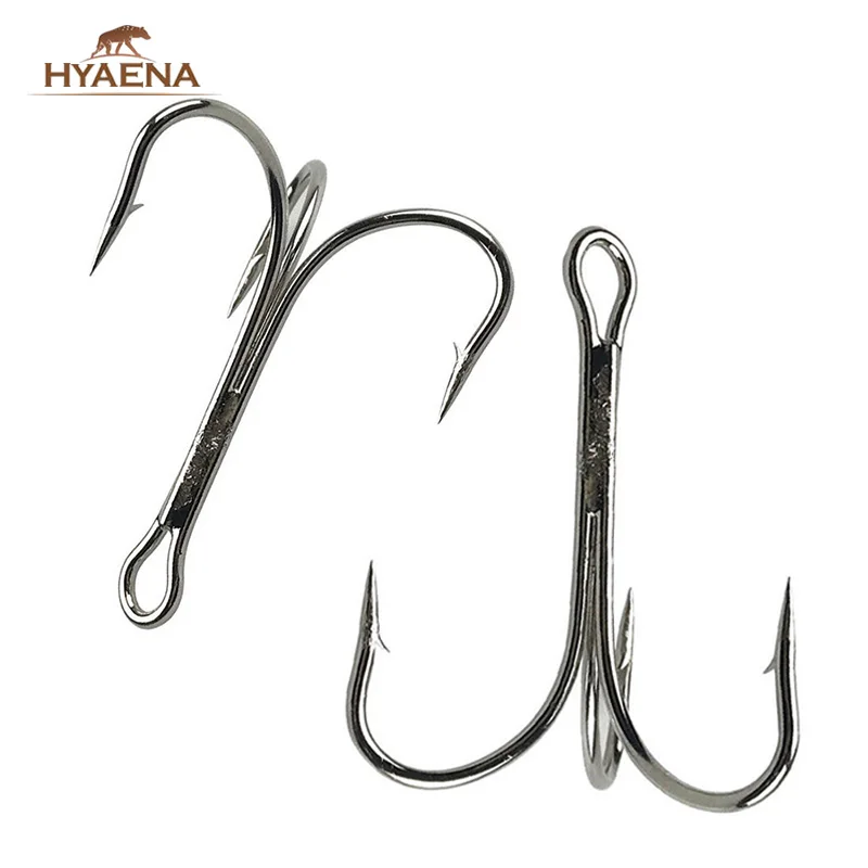 Hyaena 50pcs 3551 Treble Hook Fishing Accessories O'Shughnessy High Carbon Big Game Triple Tackle Hooks 4/0 6/0 7/0 8/0 10/0
Hyaena 50pcs 3551 Treble Hook Fishing Accessories O'Shughnessy High Carbon Big Game Triple Tackle Hooks 4/0 6/0 7/0 8/0 10/0