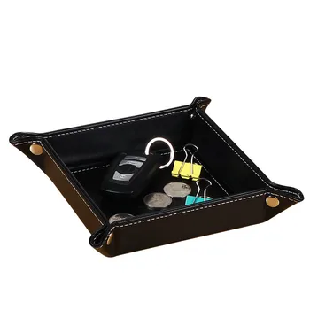 LIYIMENG Change And Key Organizer Leather Desk Caket Sundries Folding Storage Tray PU Change Folding Candy Creative Small Tray
LIYIMENG Change And Key Organizer Leather Desk Caket Sundries Folding Storage Tray PU Change Folding Candy Creative Small Tray