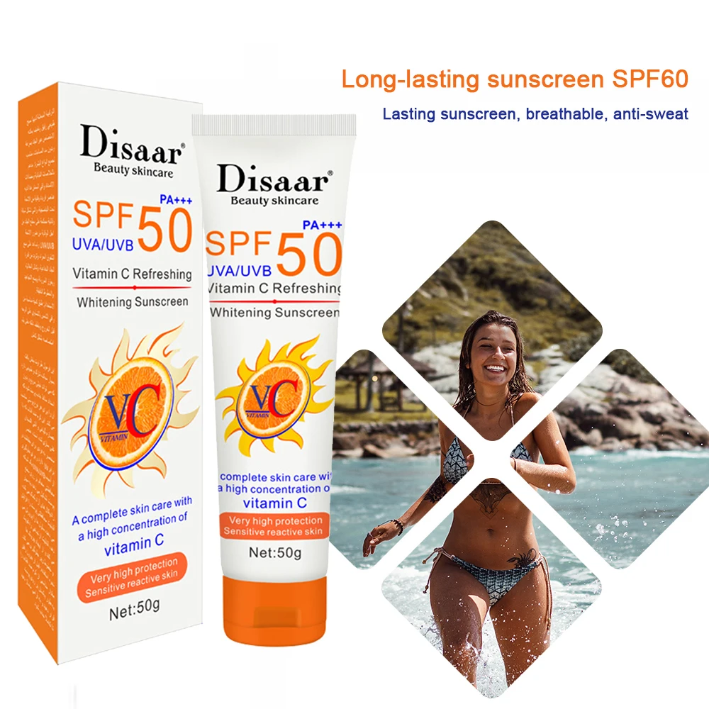 Disaar Facial Body VC Sunscreen Whitening Cream Sunblock Skin Protective Cream Anti-Aging Oil-control SPF 50 Face Skin TSLM1
Disaar Facial Body VC Sunscreen Whitening Cream Sunblock Skin Protective Cream Anti-Aging Oil-control SPF 50 Face Skin TSLM1