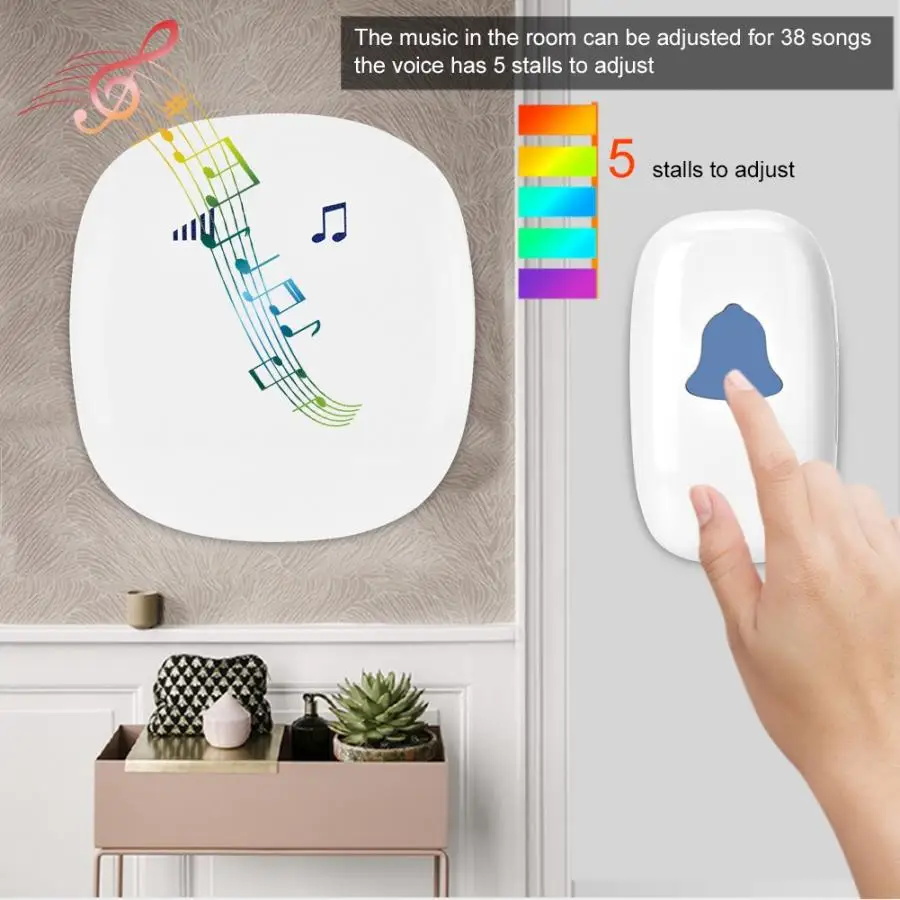 85-240V Wireless Smart Doorbell Security Home Transmitter 52 Ringtones US Plug mirilla digital puerta home security door camera
85-240V Wireless Smart Doorbell Security Home Transmitter 52 Ringtones US Plug mirilla digital puerta home security door camera