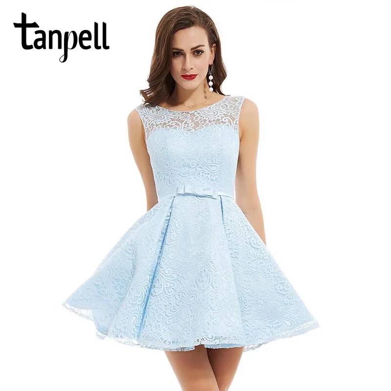 Tanpell short homecoming dresses blue scoop sleeveless above knee a line dress cheap women ruched lace cocktail homecoming gown
Tanpell short homecoming dresses blue scoop sleeveless above knee a line dress cheap women ruched lace cocktail homecoming gown