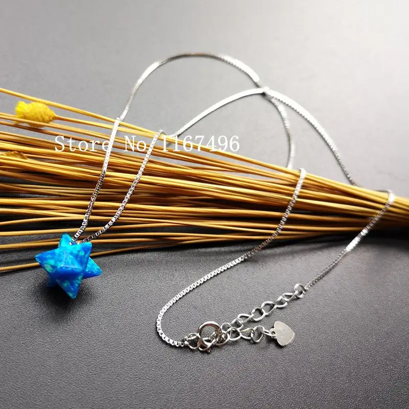 8mm Merkaba Opal Necklace OP05 Dark Blue 925 Sterling Silver Merkaba Fire Opal Necklace 3D Star Opal Necklace
8mm Merkaba Opal Necklace OP05 Dark Blue 925 Sterling Silver Merkaba Fire Opal Necklace 3D Star Opal Necklace