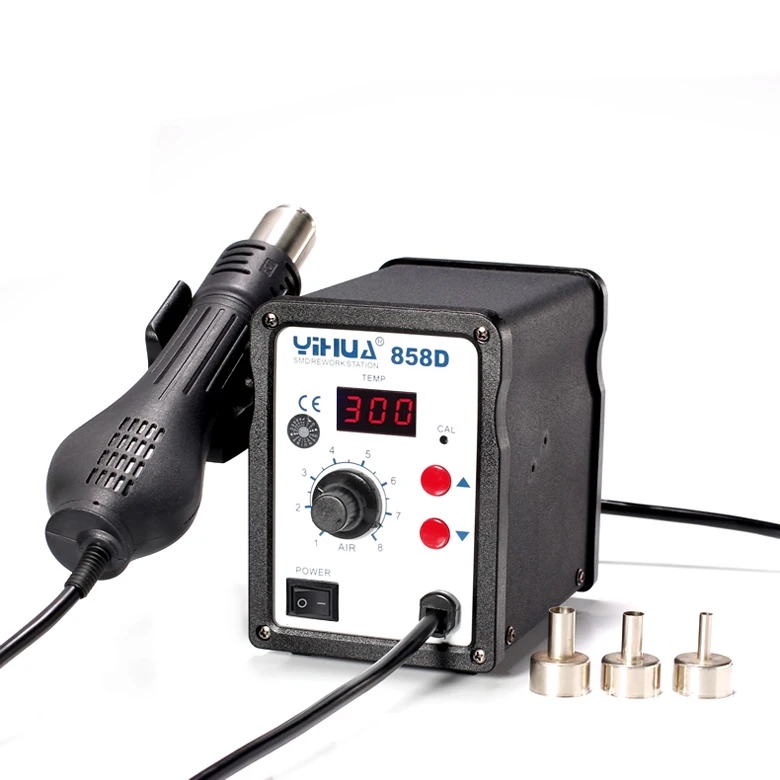 YIHUA-858D Digital hot air welding Rework station Hot air gun Heat gun 220V
YIHUA-858D Digital hot air welding Rework station Hot air gun Heat gun 220V