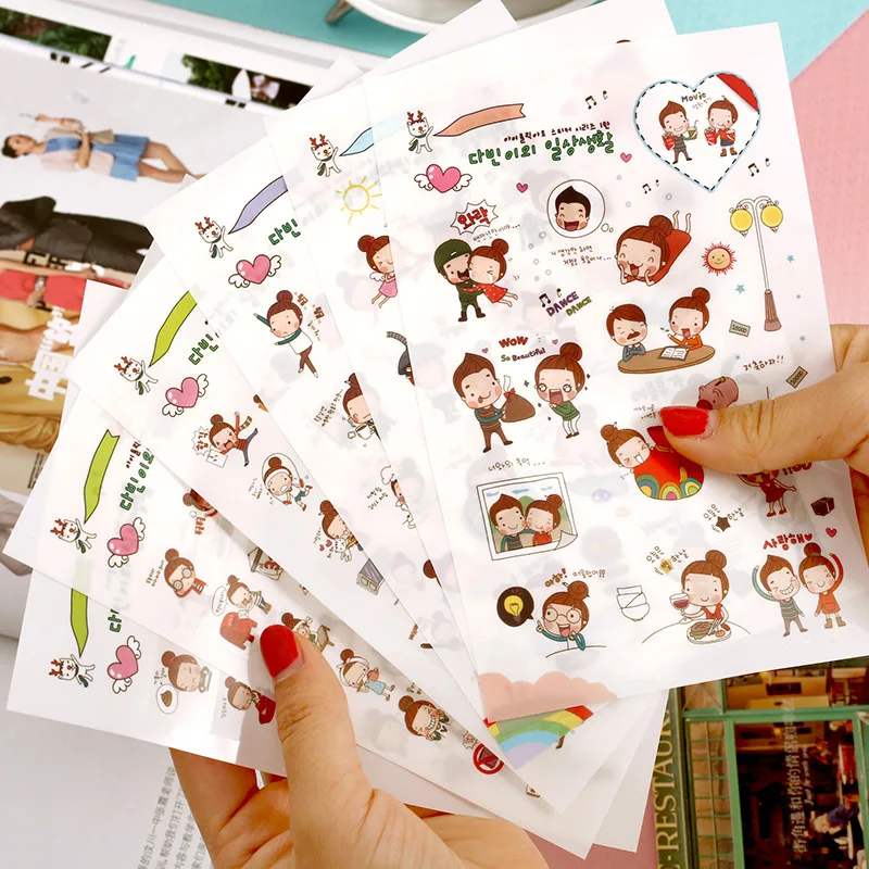6 Pcs/set Amorous Girl Transparent Diary Deco Sticker Note Kawaii Stickers Sticky Notes Decoration Label
6 Pcs/set Amorous Girl Transparent Diary Deco Sticker Note Kawaii Stickers Sticky Notes Decoration Label