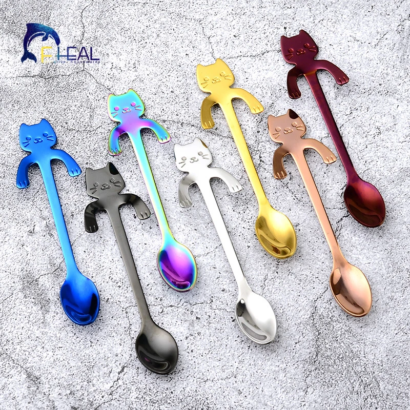 FHEAL Small Mini 304 Stainless Steel Cat Coffee Spoon Stirring Spoon Teaspoon Tea Spoon Dessert Spoon Short Handle Tableware
FHEAL Small Mini 304 Stainless Steel Cat Coffee Spoon Stirring Spoon Teaspoon Tea Spoon Dessert Spoon Short Handle Tableware
