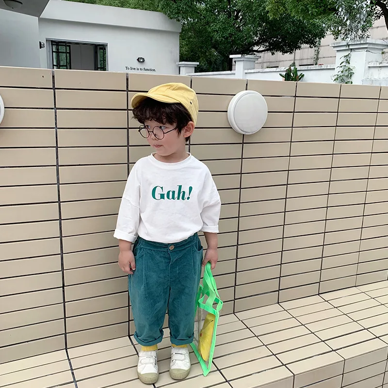 Autumn 2019 kids letters printing all-match T shirts cotton boys girls 3 colors base Tops Tees
Autumn 2019 kids letters printing all-match T shirts cotton boys girls 3 colors base Tops Tees