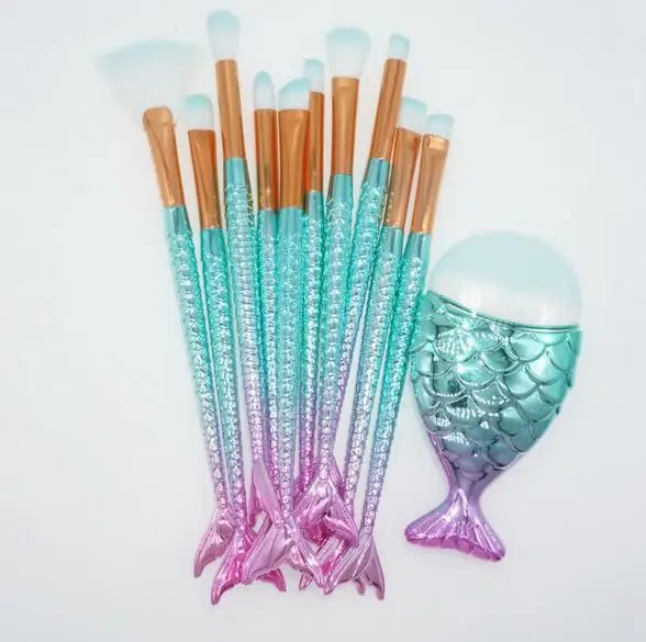 100sets 11PCS Pro Mermaid Makeup Foundation Eyebrow Eyeliner Blush Powder Cosmetic Concealer Professional Makeup Brushes
100sets 11PCS Pro Mermaid Makeup Foundation Eyebrow Eyeliner Blush Powder Cosmetic Concealer Professional Makeup Brushes