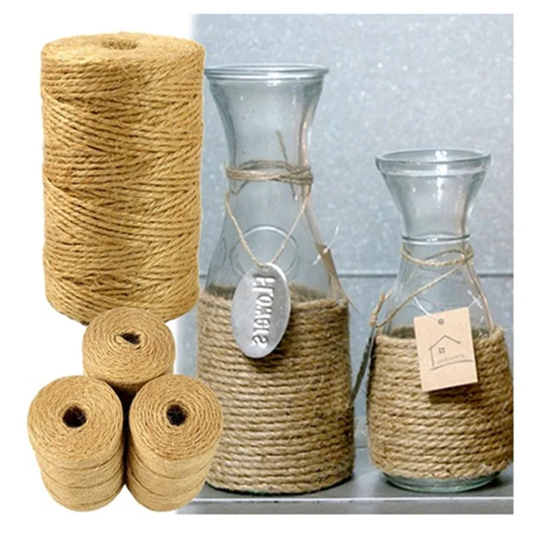 1 Roll 100M Natural Sisal 2mm Rustic Tags Wrap Wedding Decoration DIY Crafts Twisted Rope Party Supplies For Gift Packing Bags
1 Roll 100M Natural Sisal 2mm Rustic Tags Wrap Wedding Decoration DIY Crafts Twisted Rope Party Supplies For Gift Packing Bags