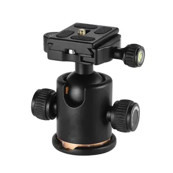 Tripod Head Aluminum Alloy Ball Head With Quick Release Plate 1/4" Screw For Camera Tripod Ball Head R25
Tripod Head Aluminum Alloy Ball Head With Quick Release Plate 1/4" Screw For Camera Tripod Ball Head R25