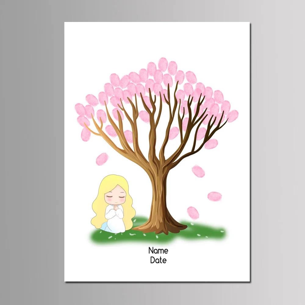 1PC 50*70cm Multi Size Canvas Painting Kids First Communion Souvenir Party Decoration DIY Fingerprint Tree Guest Book With Ink
1PC 50*70cm Multi Size Canvas Painting Kids First Communion Souvenir Party Decoration DIY Fingerprint Tree Guest Book With Ink