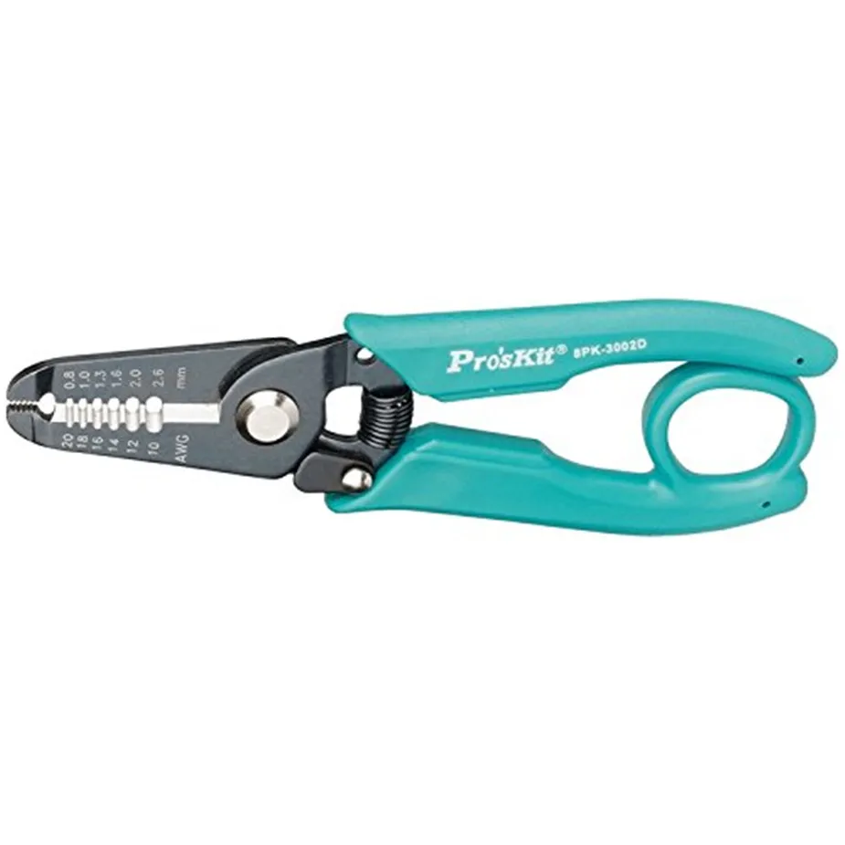Pro'skit 8PK-3001D Multi Tool Electronic Wire Stripper Cable Cutter Hanging Ring Hanging Precision Ring Electrician Pliers
Pro'skit 8PK-3001D Multi Tool Electronic Wire Stripper Cable Cutter Hanging Ring Hanging Precision Ring Electrician Pliers