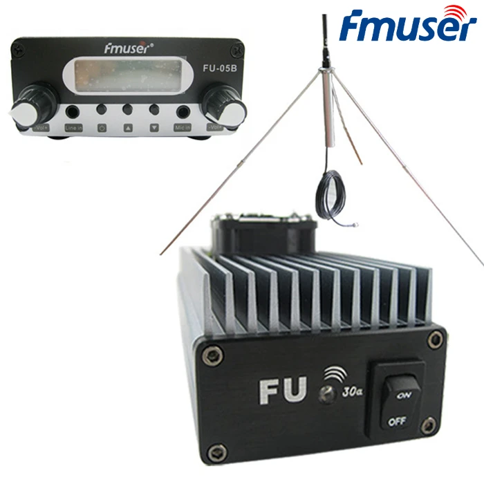 FMUSER FU-30A 30W Professional FM Power Amplifier Set For FM Transmitter Broadcast+FU-05B 0.5W FM Exciter+1/4 Wave GP100 Antenna
FMUSER FU-30A 30W Professional FM Power Amplifier Set For FM Transmitter Broadcast+FU-05B 0.5W FM Exciter+1/4 Wave GP100 Antenna