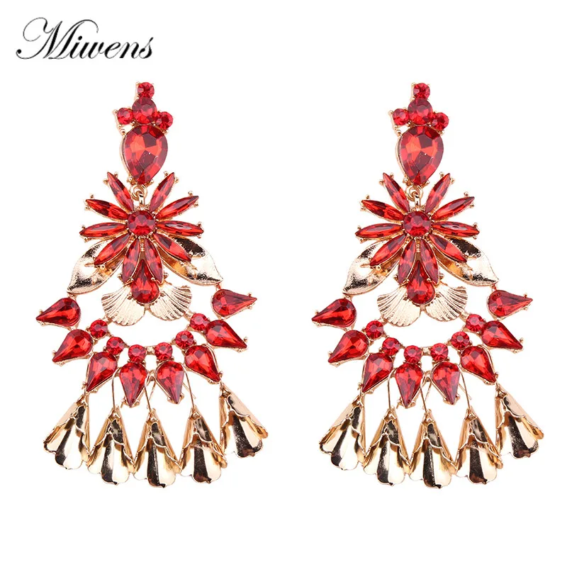 Miwens Brand Ethnic Vintage Rhinestone Tassel Earrings For Women Fashion Luxury Multi color Flower Shaped Crystal Drop Earring
Miwens Brand Ethnic Vintage Rhinestone Tassel Earrings For Women Fashion Luxury Multi color Flower Shaped Crystal Drop Earring
