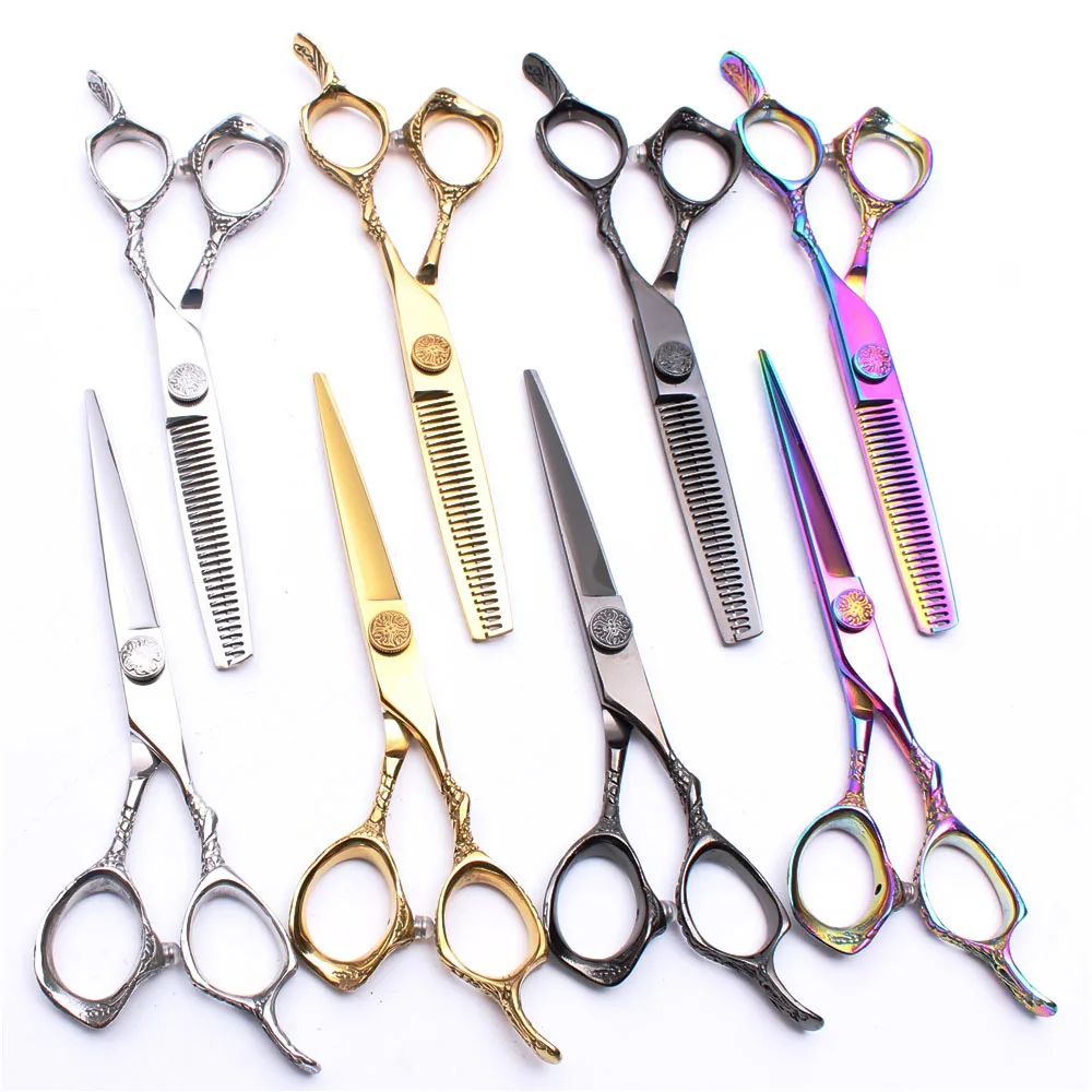 5.5" 16cm Customized Logo JP 440C Haircut Cutting Scissors Thinning Shear Hairdressing Supplies Professional Hair Scissors C9001
5.5" 16cm Customized Logo JP 440C Haircut Cutting Scissors Thinning Shear Hairdressing Supplies Professional Hair Scissors C9001