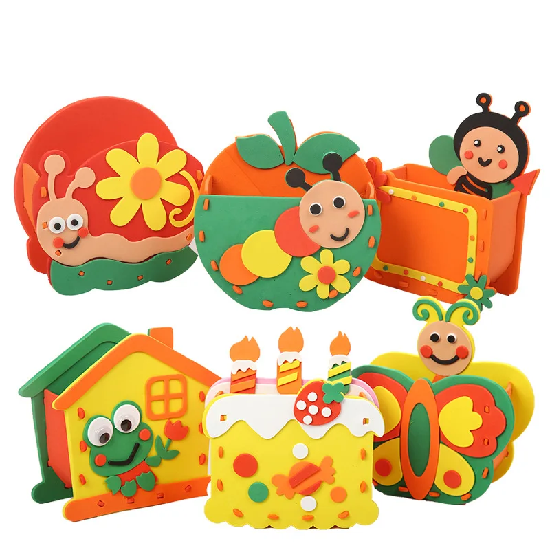 Children DIY Cute Animal Pen Container EVA Art Material Package Educational Toys Creative Gifts Kids Handmade Craft Supplies
Children DIY Cute Animal Pen Container EVA Art Material Package Educational Toys Creative Gifts Kids Handmade Craft Supplies