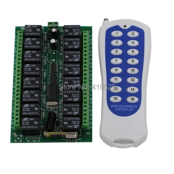 DC 24V 16CH 16 CH Wireless Remote Control Switch Transmitter Receiver RF Switch System 315Mhz 433.92Mhz SKU: 5172
DC 24V 16CH 16 CH Wireless Remote Control Switch Transmitter Receiver RF Switch System 315Mhz 433.92Mhz SKU: 5172