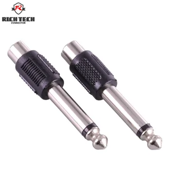 50pcs 6.35mm jack (1/4 Inch) Mono Plug to RCA Jack Female connector Nickel Plated plug+black plastic shell
50pcs 6.35mm jack (1/4 Inch) Mono Plug to RCA Jack Female connector Nickel Plated plug+black plastic shell