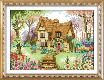 Dream house Cross Stitch Kit painting 14CT DMC Counted Scenery Embroidery Needlewor fairy tale printed pattern Cross-stitch set
Dream house Cross Stitch Kit painting 14CT DMC Counted Scenery Embroidery Needlewor fairy tale printed pattern Cross-stitch set
