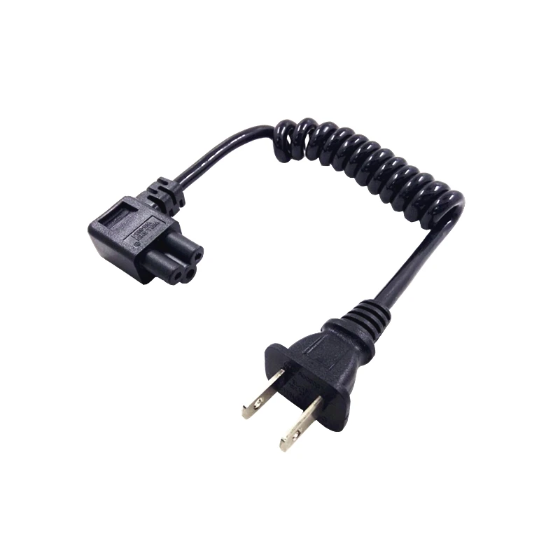 2-Slot Non-Polarized Power Cord ( NEMA 1-15P ) IEC 320 C5 Laptop Portable Power Short Retractable Cable Elbow Angled Design 20cm
2-Slot Non-Polarized Power Cord ( NEMA 1-15P ) IEC 320 C5 Laptop Portable Power Short Retractable Cable Elbow Angled Design 20cm