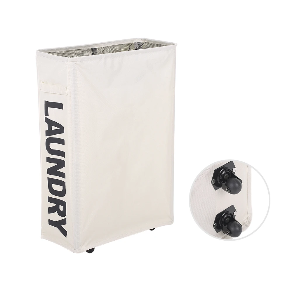 Wheels Oxford Washing Clothes Laundry Basket Bin with Universal Wheels Foldable Mesh Drawstring Dirty Clothes Hamper Storage Box
Wheels Oxford Washing Clothes Laundry Basket Bin with Universal Wheels Foldable Mesh Drawstring Dirty Clothes Hamper Storage Box