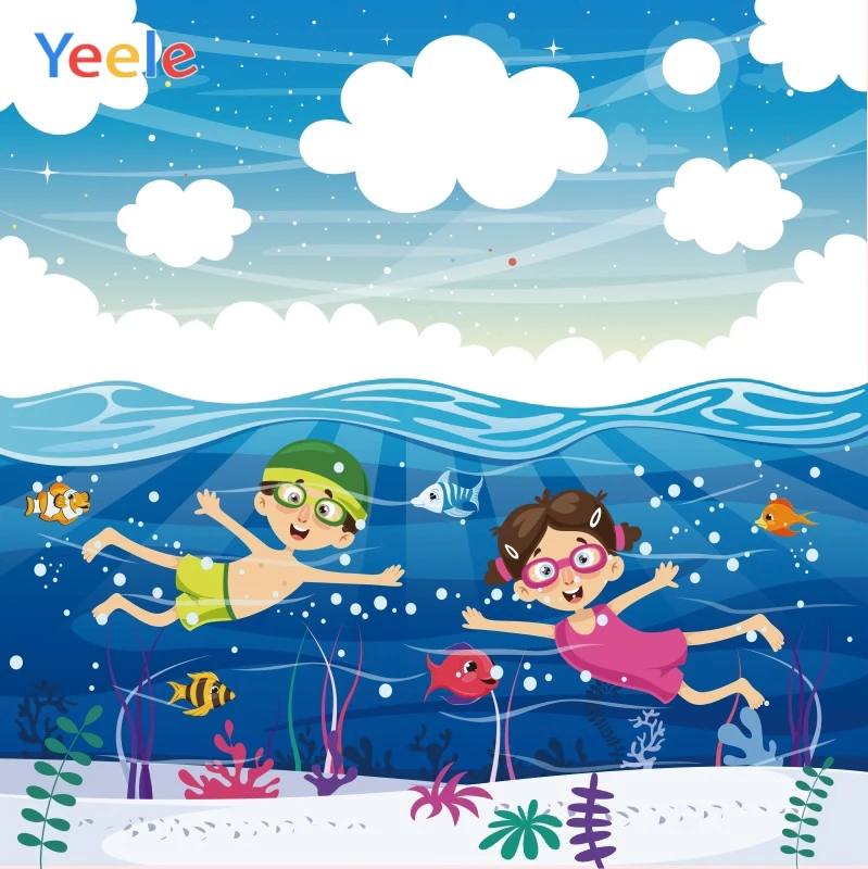 Yeele Sky Clouds Underwater World Diving Seaweed Fish Photography Backgrounds Customized Photographic Backdrops for Photo Studio
Yeele Sky Clouds Underwater World Diving Seaweed Fish Photography Backgrounds Customized Photographic Backdrops for Photo Studio
