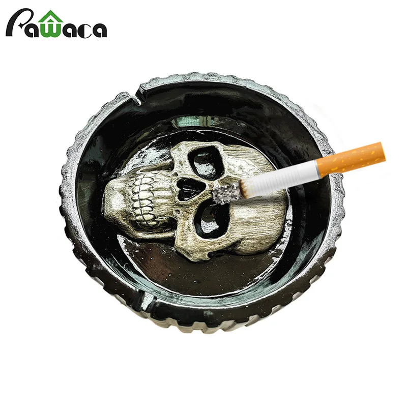 Creative Skull Crafts Ashtray 20cm Large Spoof Round 3D Skull Resin Ashtrays for Cigarettes Home Office Living Room Decoration
Creative Skull Crafts Ashtray 20cm Large Spoof Round 3D Skull Resin Ashtrays for Cigarettes Home Office Living Room Decoration
