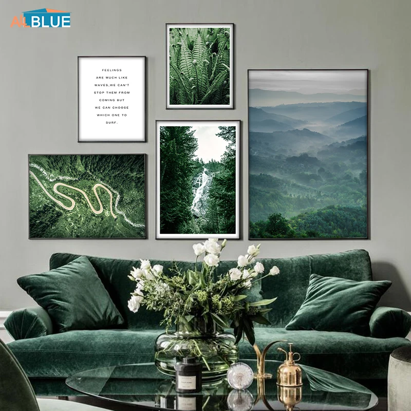 Scandinavian Poster Nordic Green Plant Natural Forest Waterfall Wall Art Landscape Print Canvas Painting For Living Room Decor
Scandinavian Poster Nordic Green Plant Natural Forest Waterfall Wall Art Landscape Print Canvas Painting For Living Room Decor