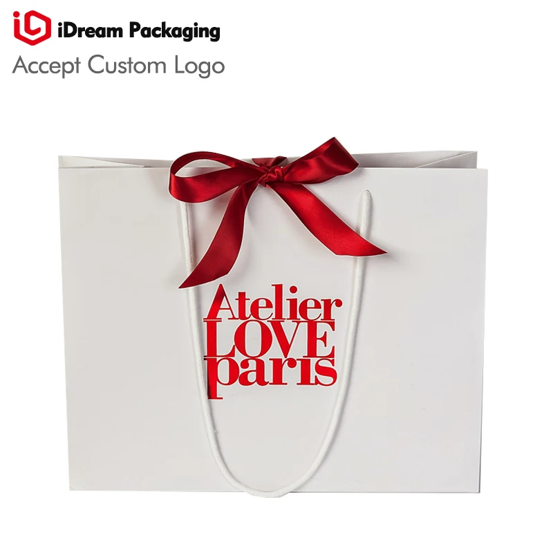 custom logo size Bags | Shopping Bag| Paper pouch | Retail sack| white color gift bag with red ribbon emboss logo red hot stamp
custom logo size Bags | Shopping Bag| Paper pouch | Retail sack| white color gift bag with red ribbon emboss logo red hot stamp