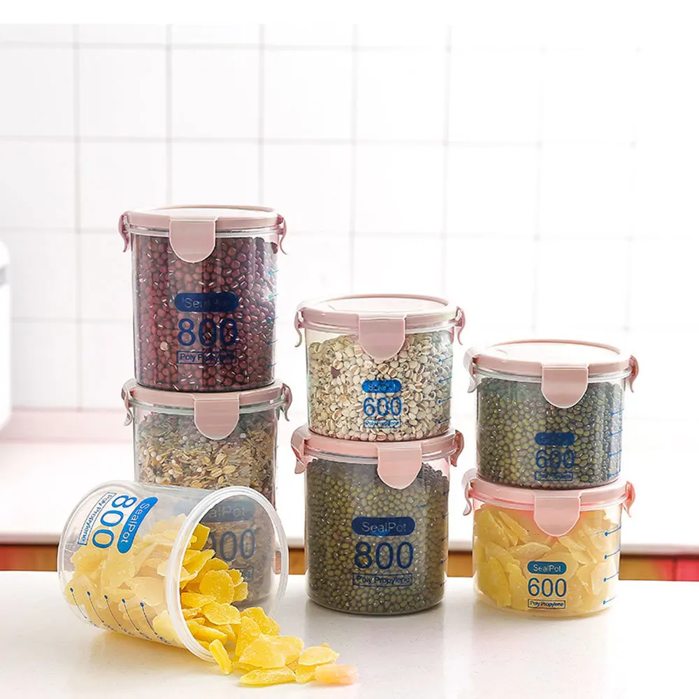 Food Preservation Sealed Storage Box Plastic Transparent Snack Tank Cereal Storage Cans For Home Organizer Supplies
Food Preservation Sealed Storage Box Plastic Transparent Snack Tank Cereal Storage Cans For Home Organizer Supplies