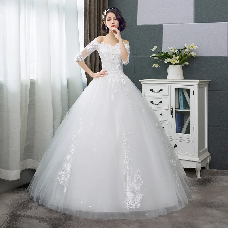 Wedding Dress 2019 New Ball Gown Bride Married Lace Up Wedding Dresses Princess Dress
Wedding Dress 2019 New Ball Gown Bride Married Lace Up Wedding Dresses Princess Dress