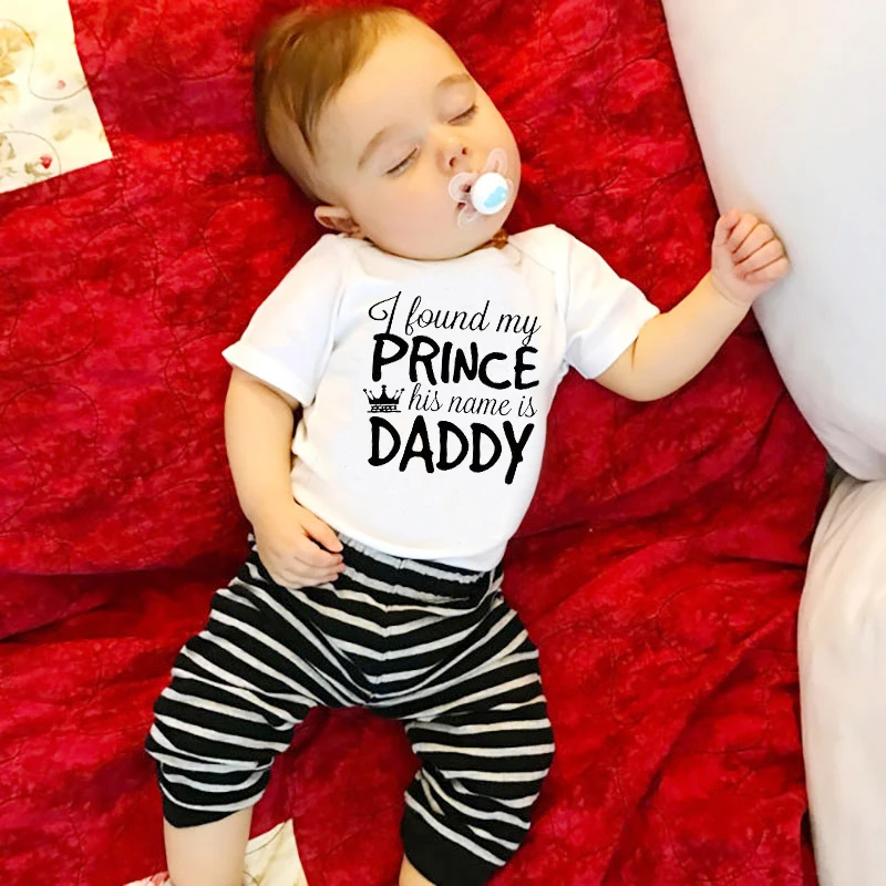 I Found My Prince His Name Is Daddy Print Newborn Body Cute Rompers Girl Clothes Baby Girl Bodysuit Jumpsuit Onesie
I Found My Prince His Name Is Daddy Print Newborn Body Cute Rompers Girl Clothes Baby Girl Bodysuit Jumpsuit Onesie