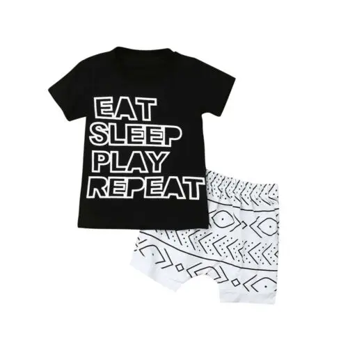 Toddler Boy Clothes 2PCS Newborn Baby Boy Summer Clothes T-shirt Tops+Pants Shorts Outfits Tracksuit
Toddler Boy Clothes 2PCS Newborn Baby Boy Summer Clothes T-shirt Tops+Pants Shorts Outfits Tracksuit