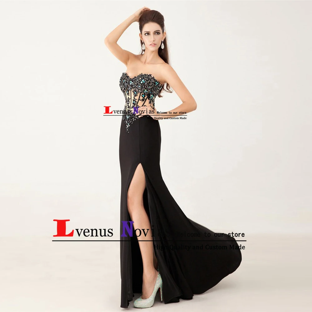 vestidos largos Sexy Sweetheart Backless Black Mermaid Prom Dresses 2019 Robe de soiree Girl Blue Long Party Dresses Gala Jurken
vestidos largos Sexy Sweetheart Backless Black Mermaid Prom Dresses 2019 Robe de soiree Girl Blue Long Party Dresses Gala Jurken