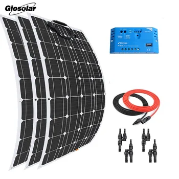 Solar Panel 300 Watt 12 Volt Flexible Solar Panel Kit with 30A EP Solar Charge Controller for Battery Charger RV Boat
Solar Panel 300 Watt 12 Volt Flexible Solar Panel Kit with 30A EP Solar Charge Controller for Battery Charger RV Boat