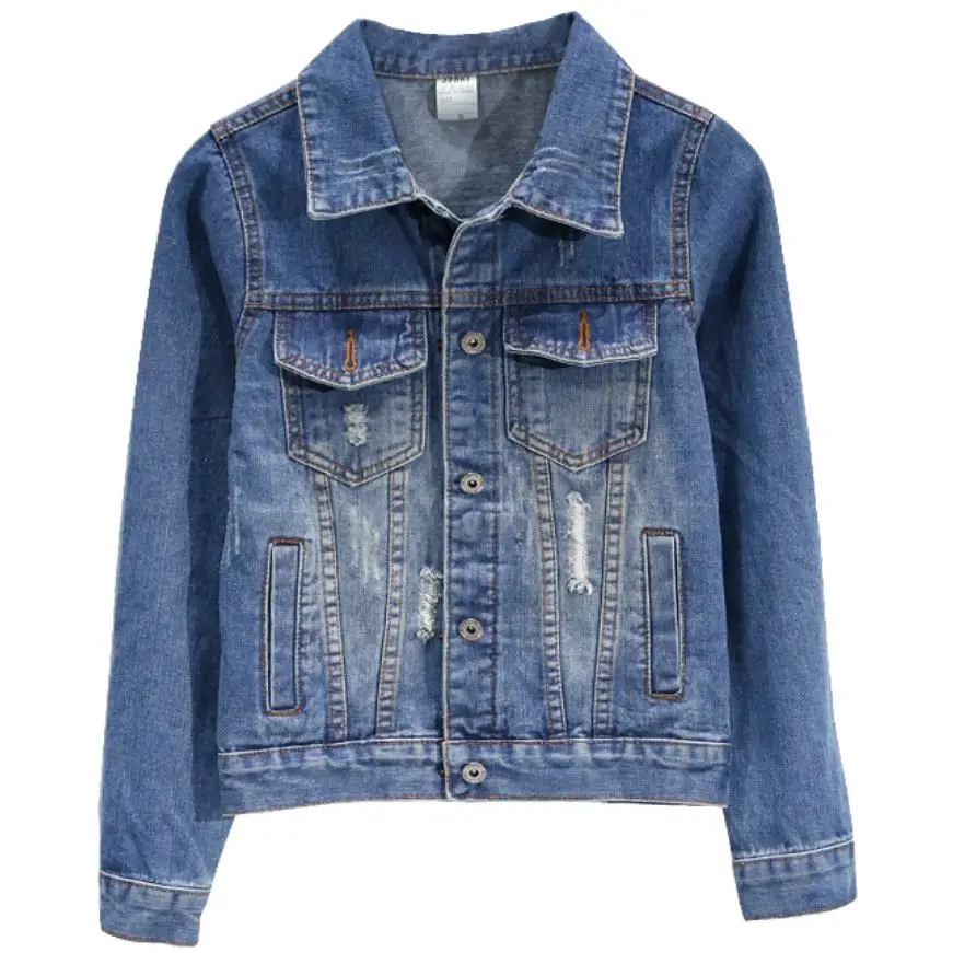 2018 Women Denim Jacket Coat Jean Casual Basic Coat Frayed Windbreaker Pockets Vintage Autumn Slim plus size 2XL
2018 Women Denim Jacket Coat Jean Casual Basic Coat Frayed Windbreaker Pockets Vintage Autumn Slim plus size 2XL
