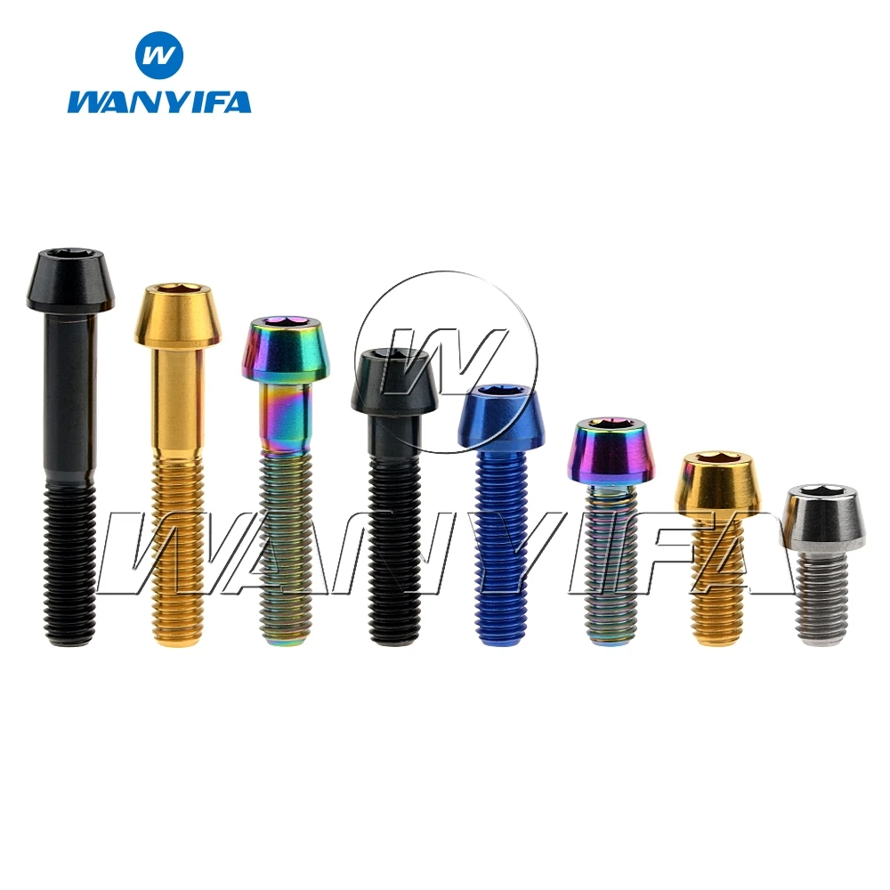 Wanyifa Titanium M8 x 15 20 25 30 35 40 45 50mm Allen Key Taper Head Bolts for Bicycle Parts
Wanyifa Titanium M8 x 15 20 25 30 35 40 45 50mm Allen Key Taper Head Bolts for Bicycle Parts