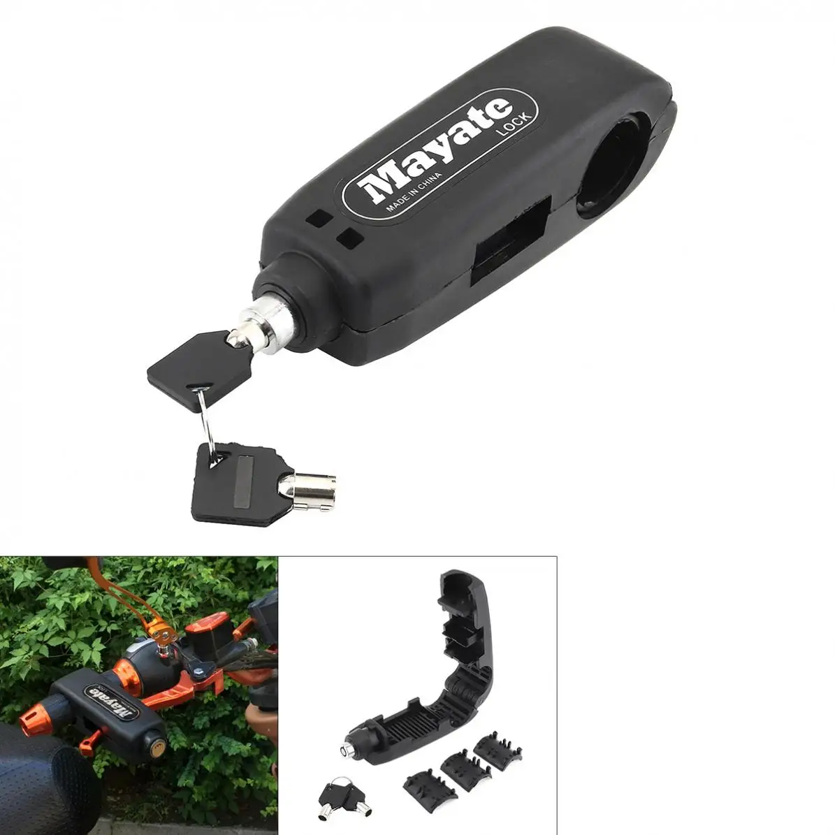Universal Motorcycle Steering Wheel Brake Throttle Handle Anti Heft Protection Lock Safety for Scooter /Motorcycle /ATV
Universal Motorcycle Steering Wheel Brake Throttle Handle Anti Heft Protection Lock Safety for Scooter /Motorcycle /ATV