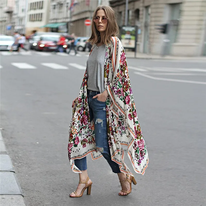 Kimono Blouse Women Plus Size Floral Print Chiffon Loose Casual Shawl Kimono Cardigan Top Cover up Shirt Blouse Voor Vrouwen Jul
Kimono Blouse Women Plus Size Floral Print Chiffon Loose Casual Shawl Kimono Cardigan Top Cover up Shirt Blouse Voor Vrouwen Jul