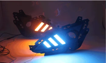 eOsuns led drl daytime running light for Hyundai Elantra 2012-2016 with Dynamic moving yellow turn signal and blue night light
eOsuns led drl daytime running light for Hyundai Elantra 2012-2016 with Dynamic moving yellow turn signal and blue night light