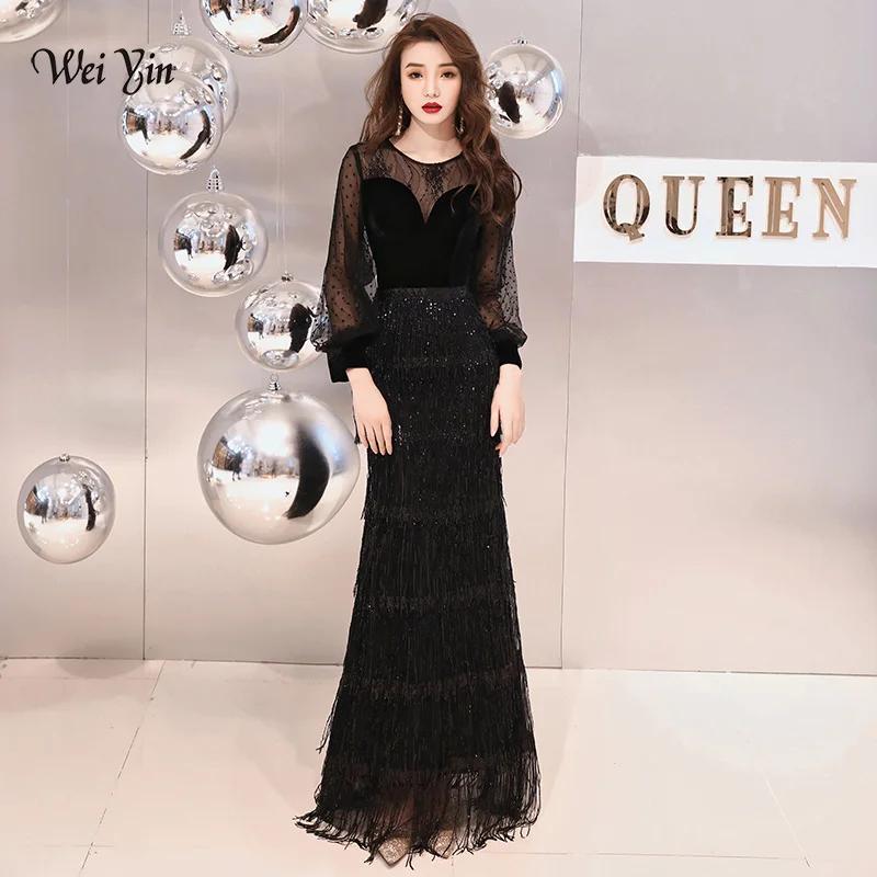 weiyin 2019 New Long Black Evening Gowns Elegant Mermaid Tasse Dress Party Formal Long Sleeves Robe De Soiree WY1517
weiyin 2019 New Long Black Evening Gowns Elegant Mermaid Tasse Dress Party Formal Long Sleeves Robe De Soiree WY1517