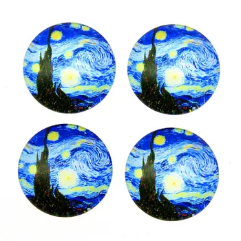 20pcs 30mm 25mm 20mm 18mm 16mm 14mm 12mm Van Gogh Starry Sky Glass Cabochons Handmade Round Glass Cabochons For Jewelry Making
20pcs 30mm 25mm 20mm 18mm 16mm 14mm 12mm Van Gogh Starry Sky Glass Cabochons Handmade Round Glass Cabochons For Jewelry Making