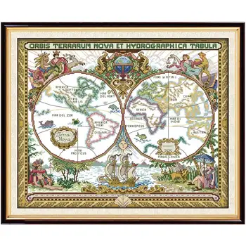Old world map Counted Cross Stitch 11CT 14CT Cross Stitch Set Cross-stitch Kit Embroidery Needlework
Old world map Counted Cross Stitch 11CT 14CT Cross Stitch Set Cross-stitch Kit Embroidery Needlework